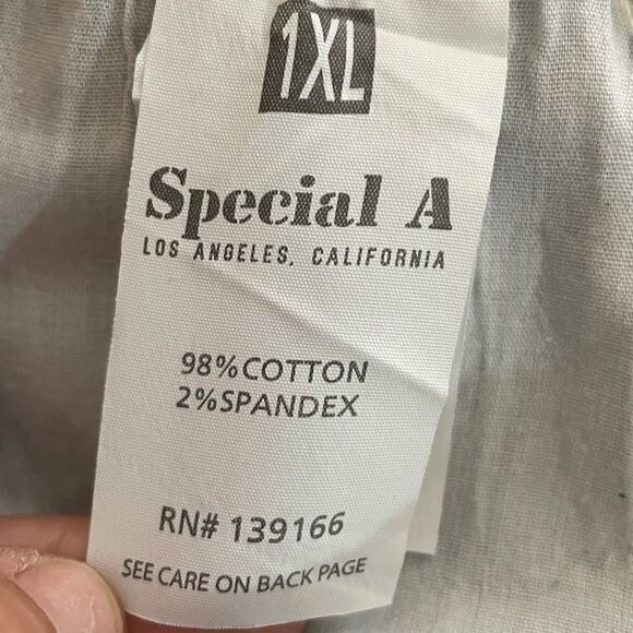 Special A High Waist Destroyed Jeans Medium Wash 1XL - Picture 10 of 10